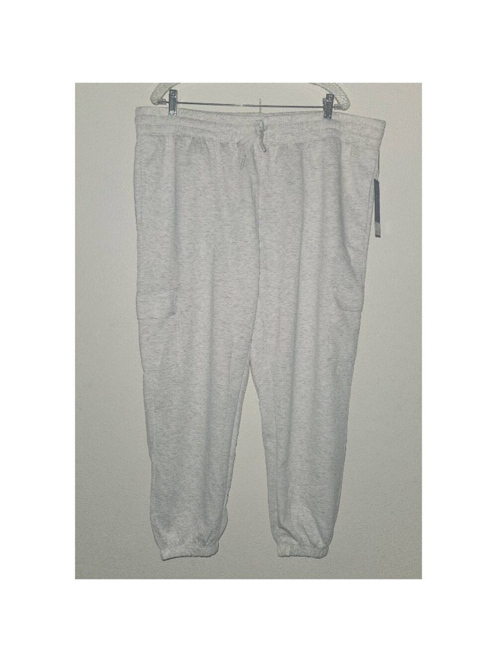 NEW Velocity Softlite Rover Jogger Pants Elastic Waist Ankles Heathered Gray 2X